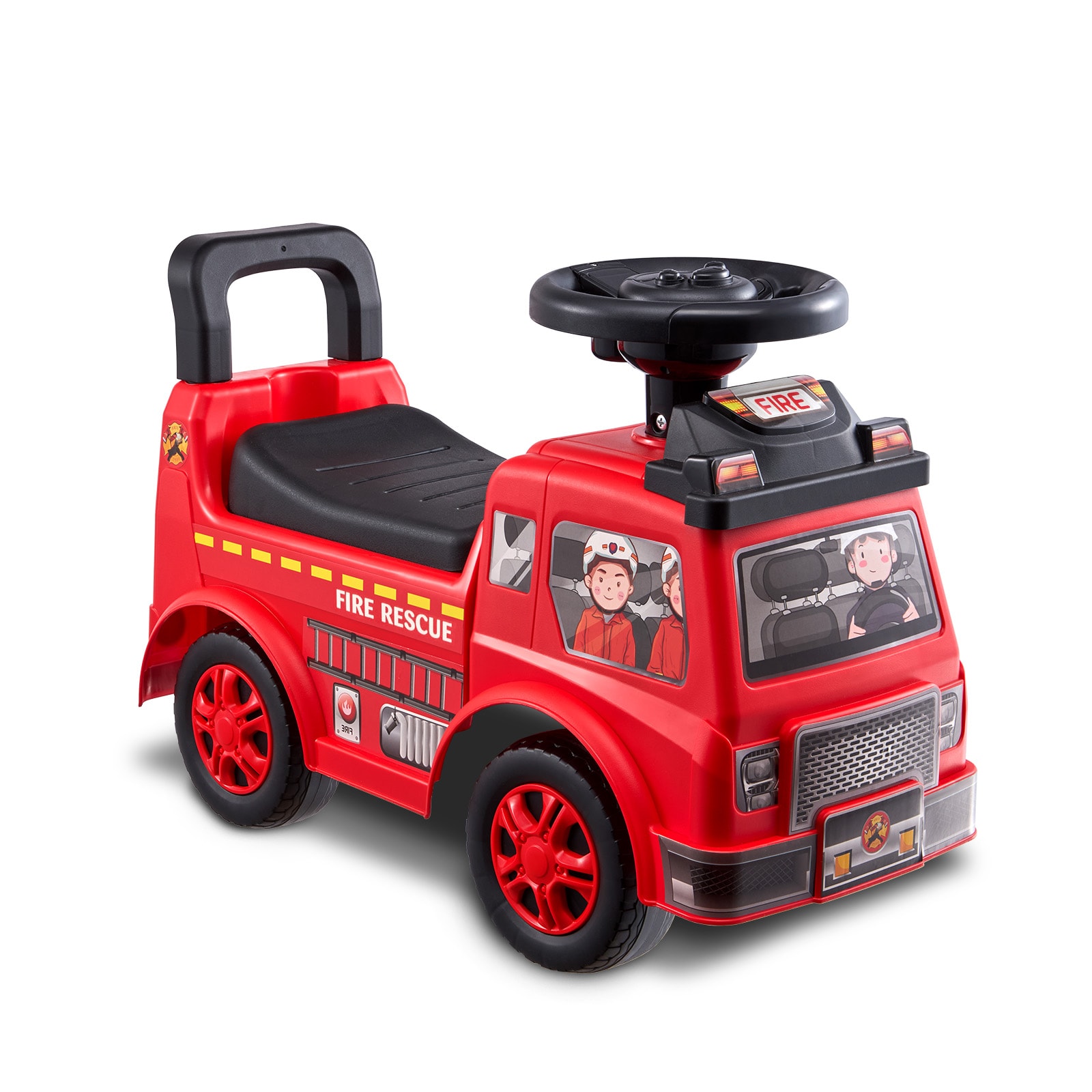 Classic Ride-on Car For Toddlers With Music And Storage, Red_voghion.com